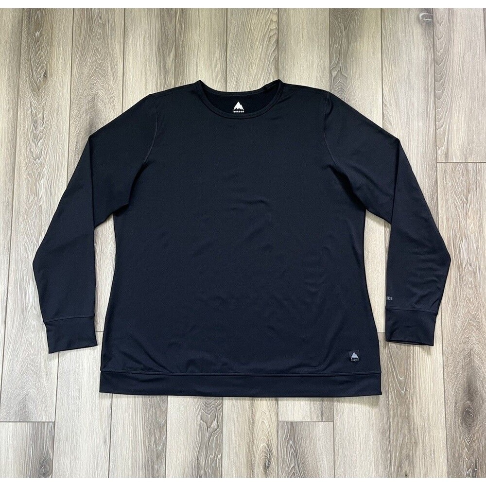 Burton Black Women's Sz 3XL Long Sleeve Top DryRide Shirt Base Layer Outdoors